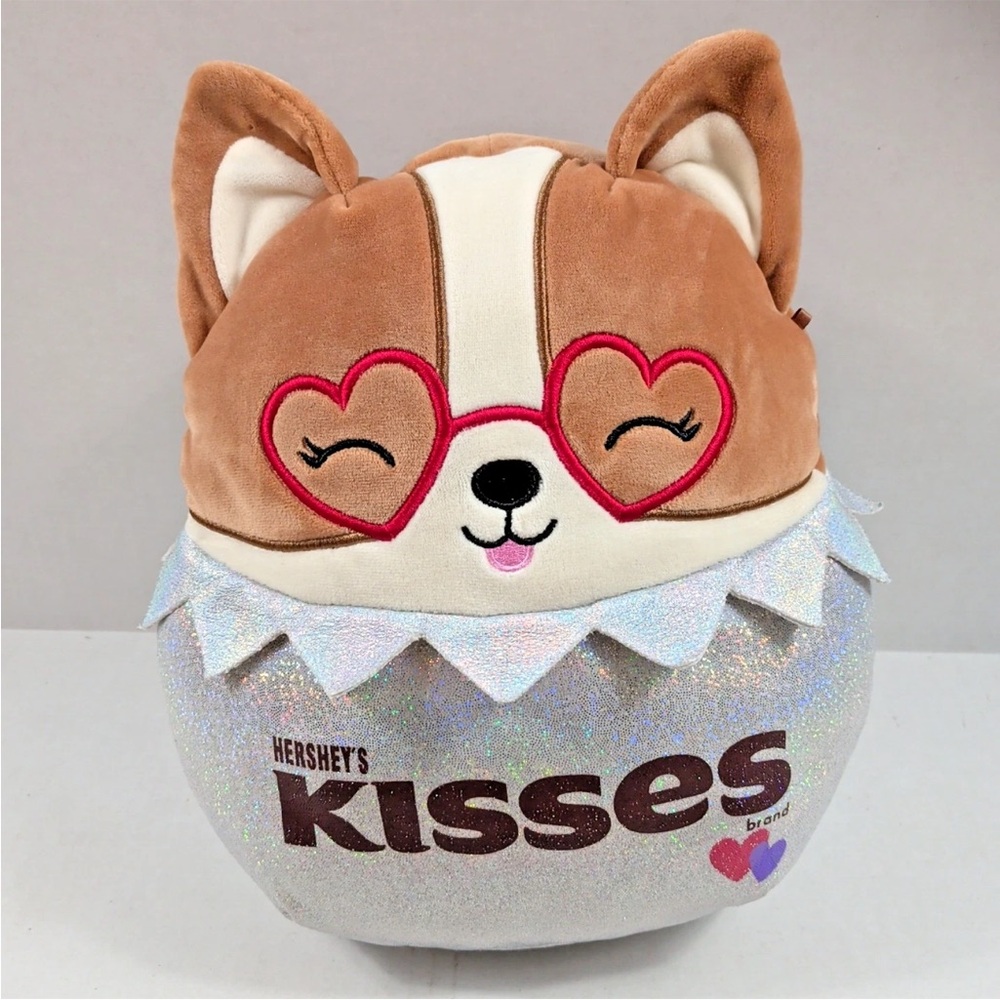 Squishmallow 12” Regina Hershey Kisses Plush Soft Kellytoy 2022 Corgi Dog NWOT